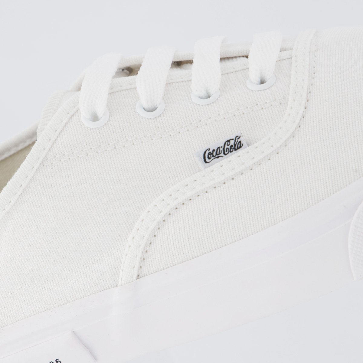 Tênis Coca Cola Kick Summer Branco e Preto Branco 7