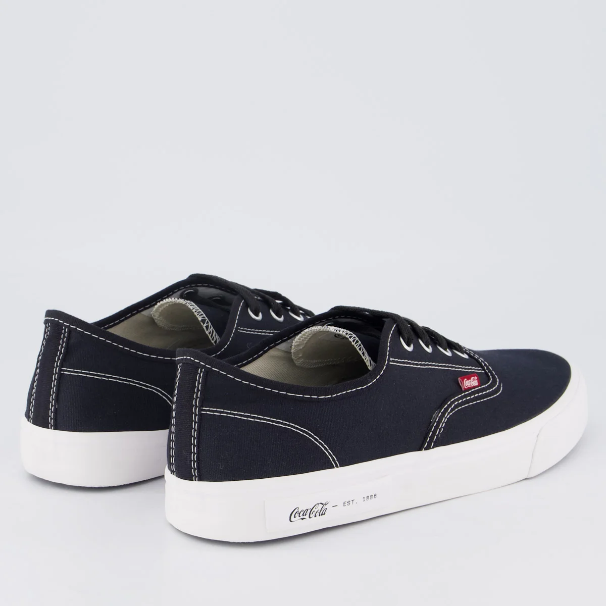 Tênis Coca Cola Kick Summer Preto e Vermelho Preto 3