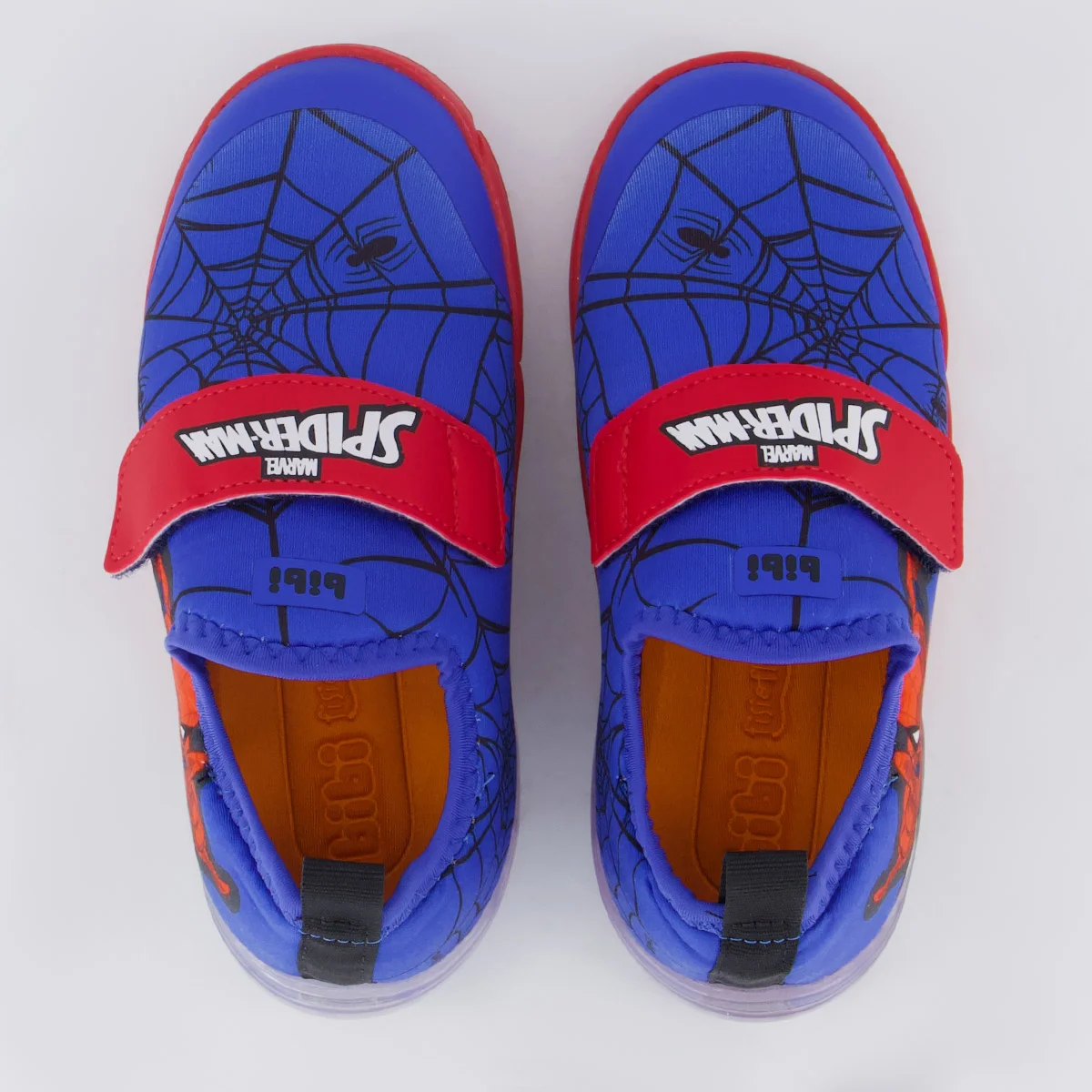 Tênis Bibi Space Luzes Homem Aranha Infantil Azul Azul 4