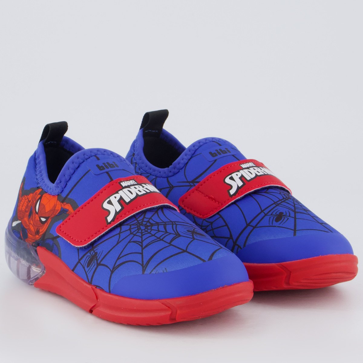 Tênis Bibi Space Luzes Homem Aranha Infantil Azul Azul 2
