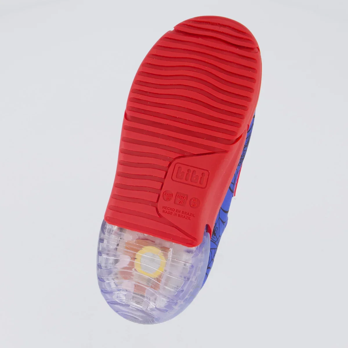 Tênis Bibi Space Luzes Homem Aranha Infantil Azul Azul 5