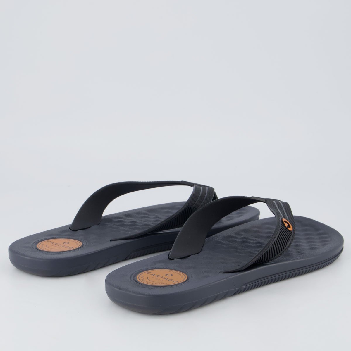 Chinelo Cartago Arizona Light Azul Marinho Preto 4