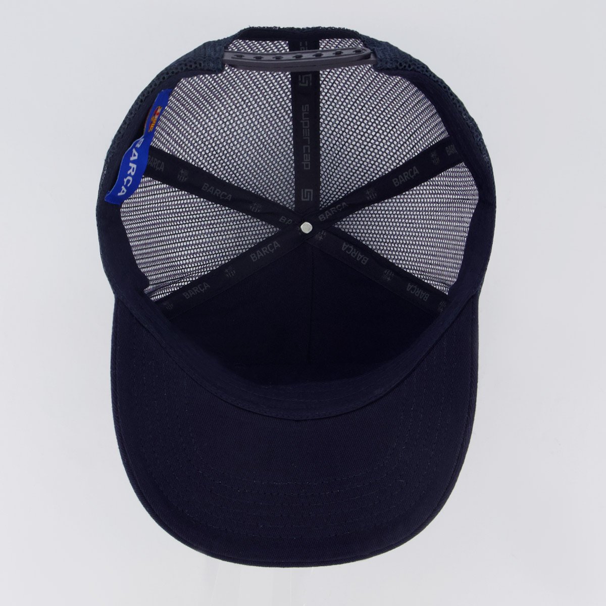 Boné Barcelona Trucker Silk Bordado Azul Marinho Azul Marinho 4