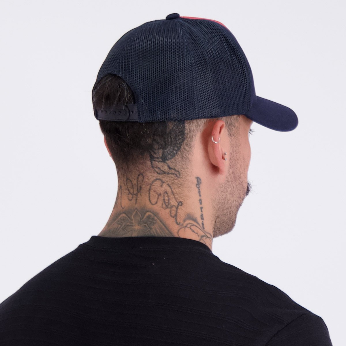 Boné Barcelona Trucker Silk Bordado Azul Marinho Azul Marinho 8