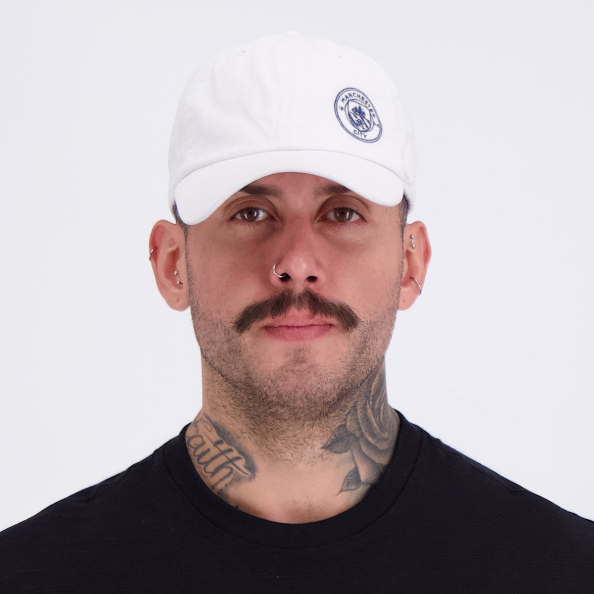 Boné Manchester City 6 Gomos Branco e Marinho Branco 5