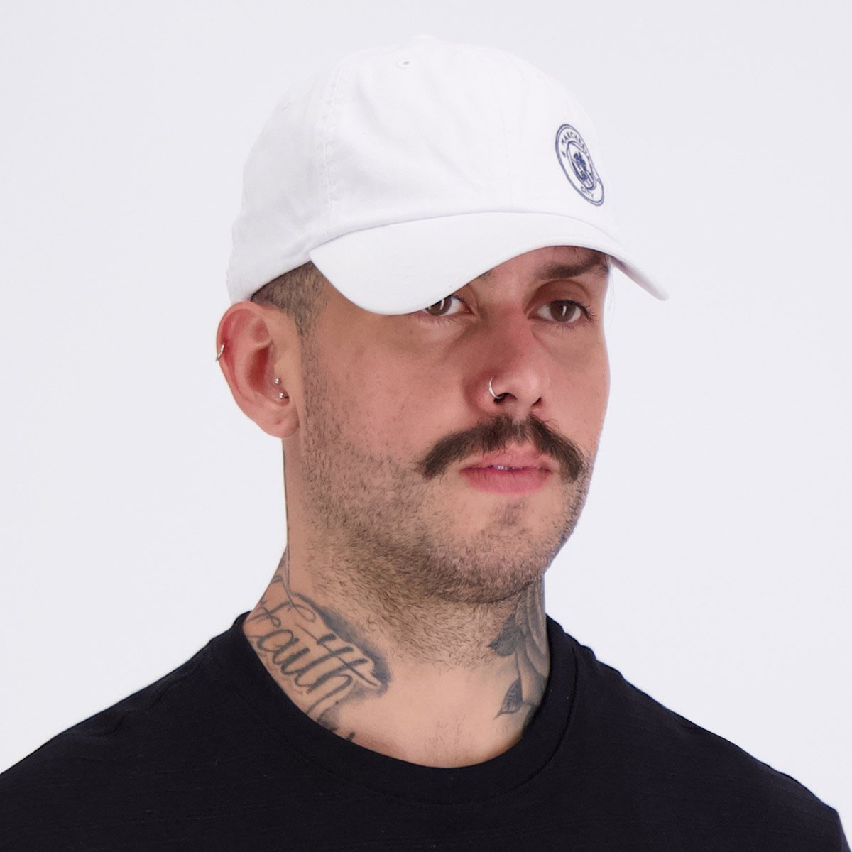 Boné Manchester City 6 Gomos Branco e Marinho Branco 6