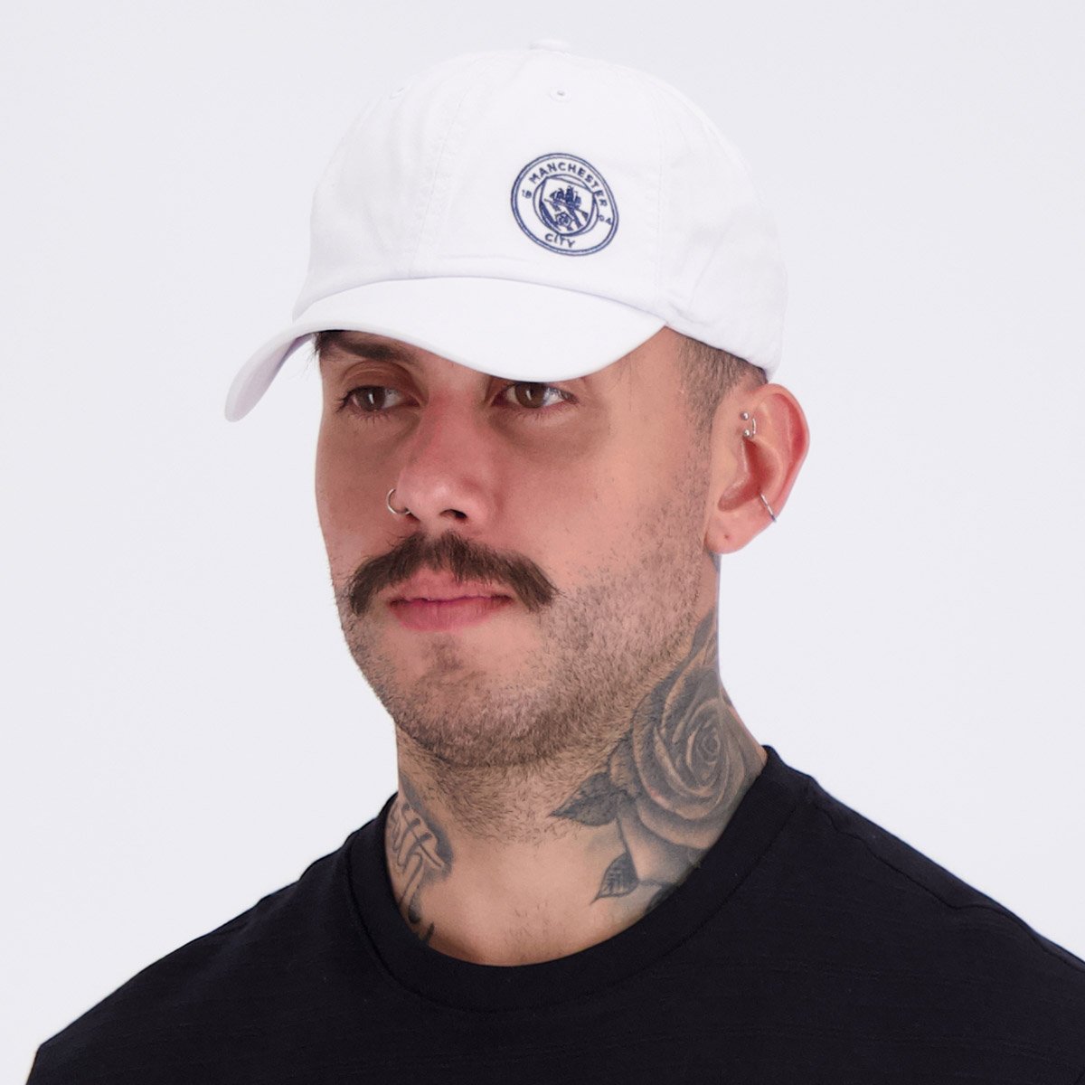 Boné Manchester City 6 Gomos Branco e Marinho Branco 7