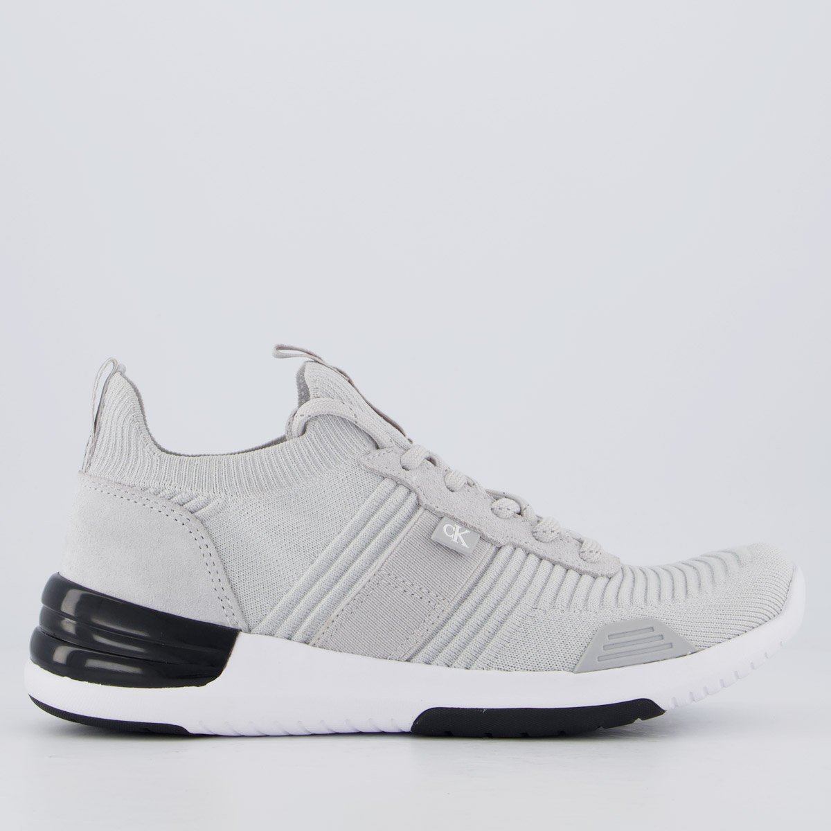 Tênis Calvin Klein Air Knitting Flexible Cinza