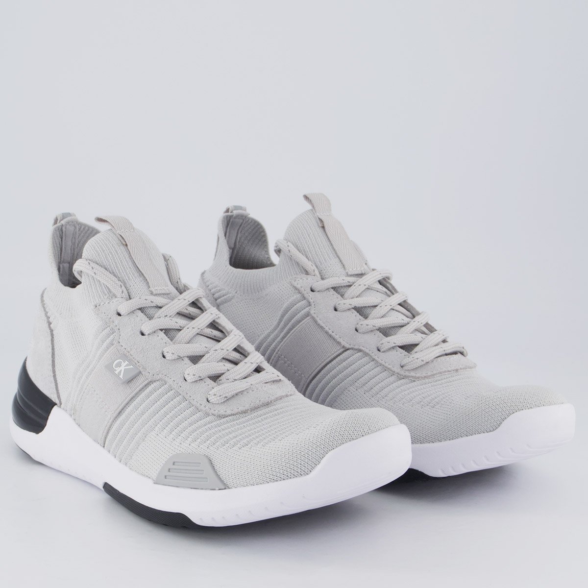 Tênis Calvin Klein Air Knitting Flexible Cinza Cinza 2