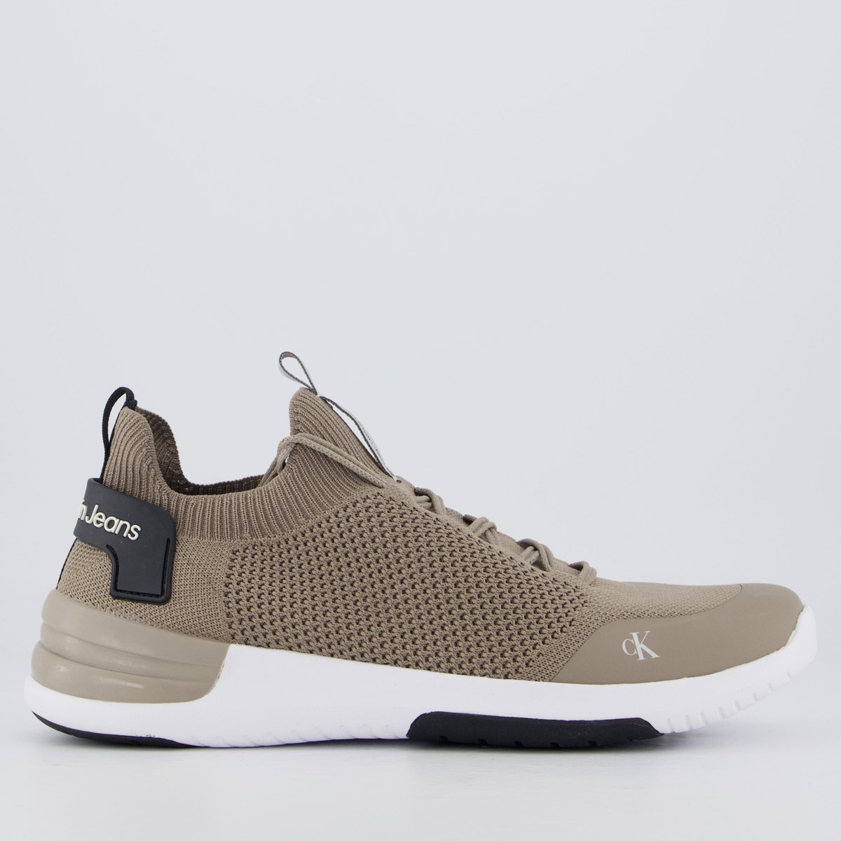 Tênis Calvin Klein Air Knitting Marron