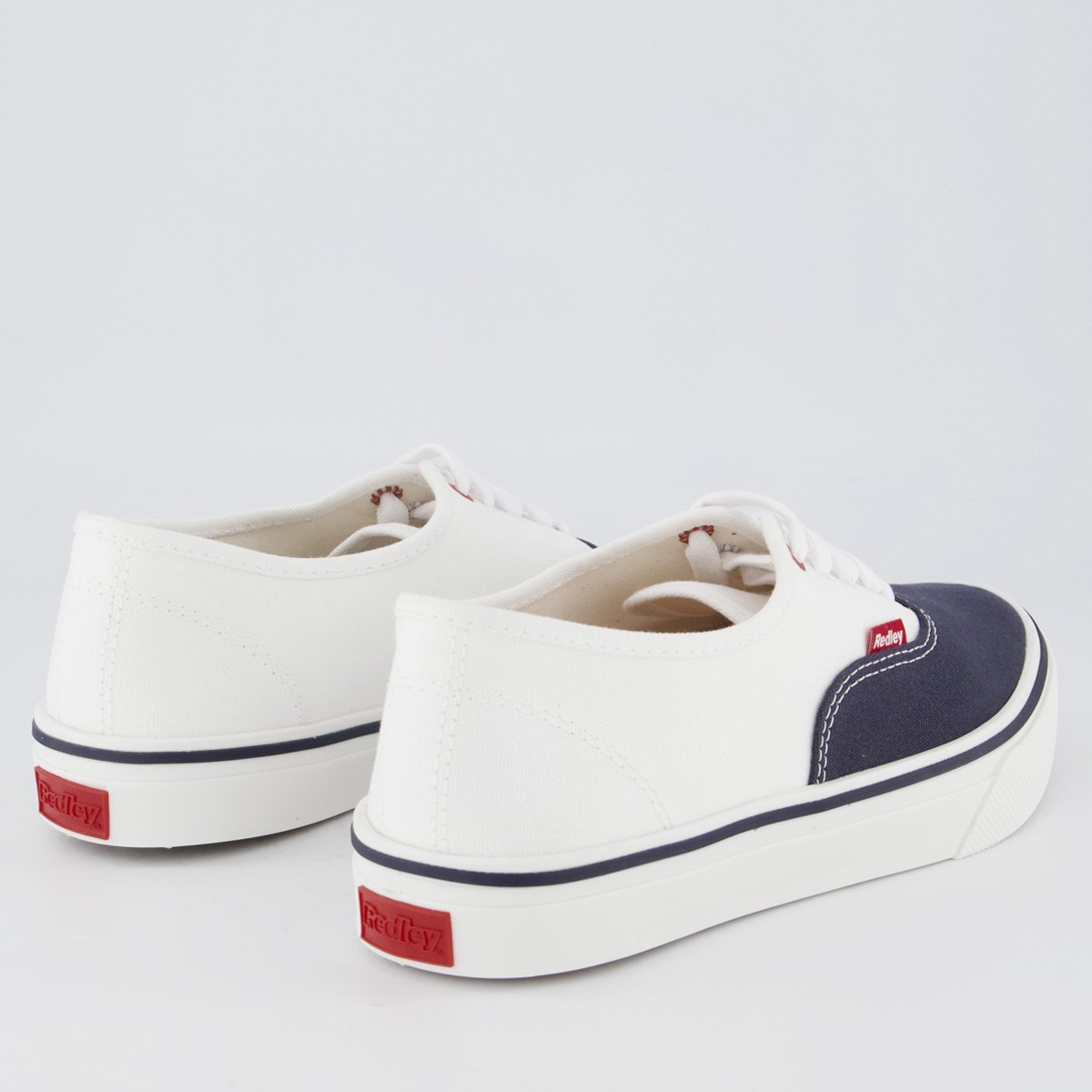 Tênis Redley Originals Bicolor Branco e Marinho Branco 3