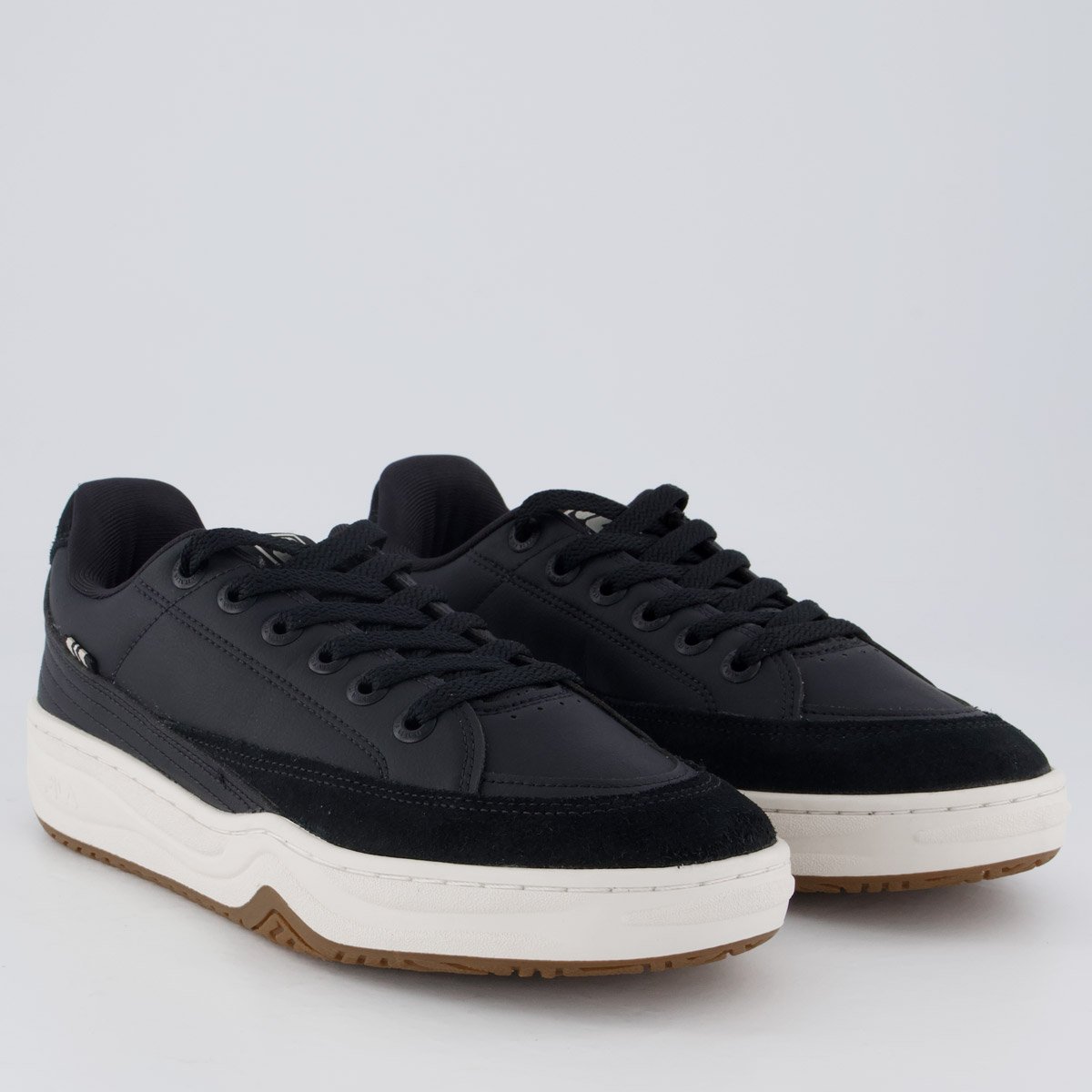 Tênis Fila Clubhouse Preto e Off White Preto 2