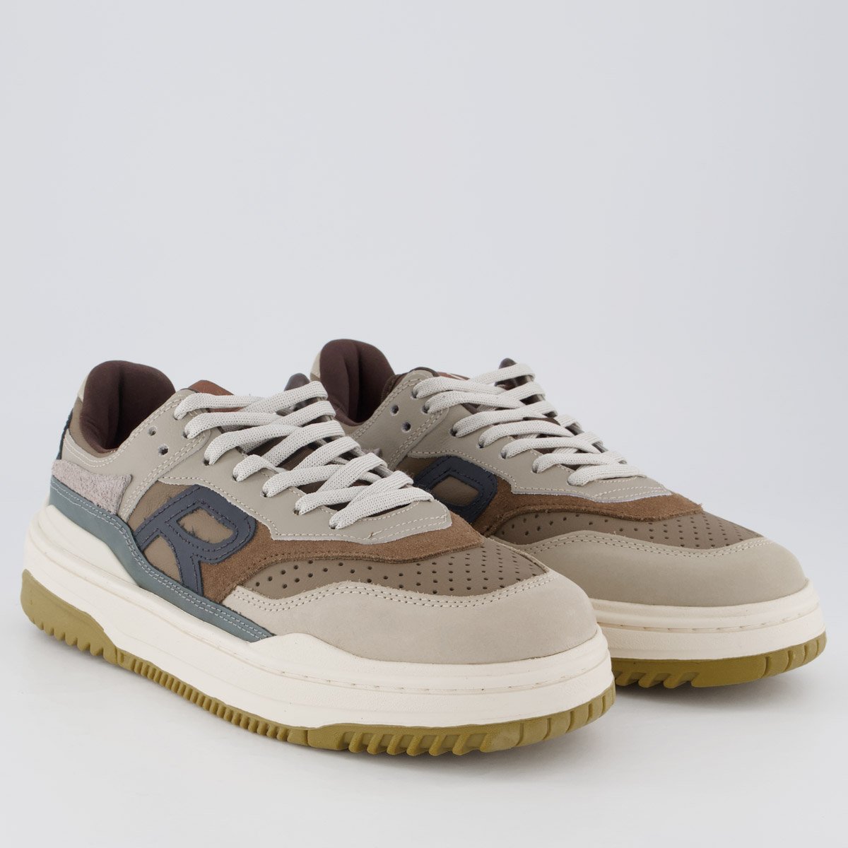 Tênis Reserva R-Broox Cáqui e Marrom Marrom 2