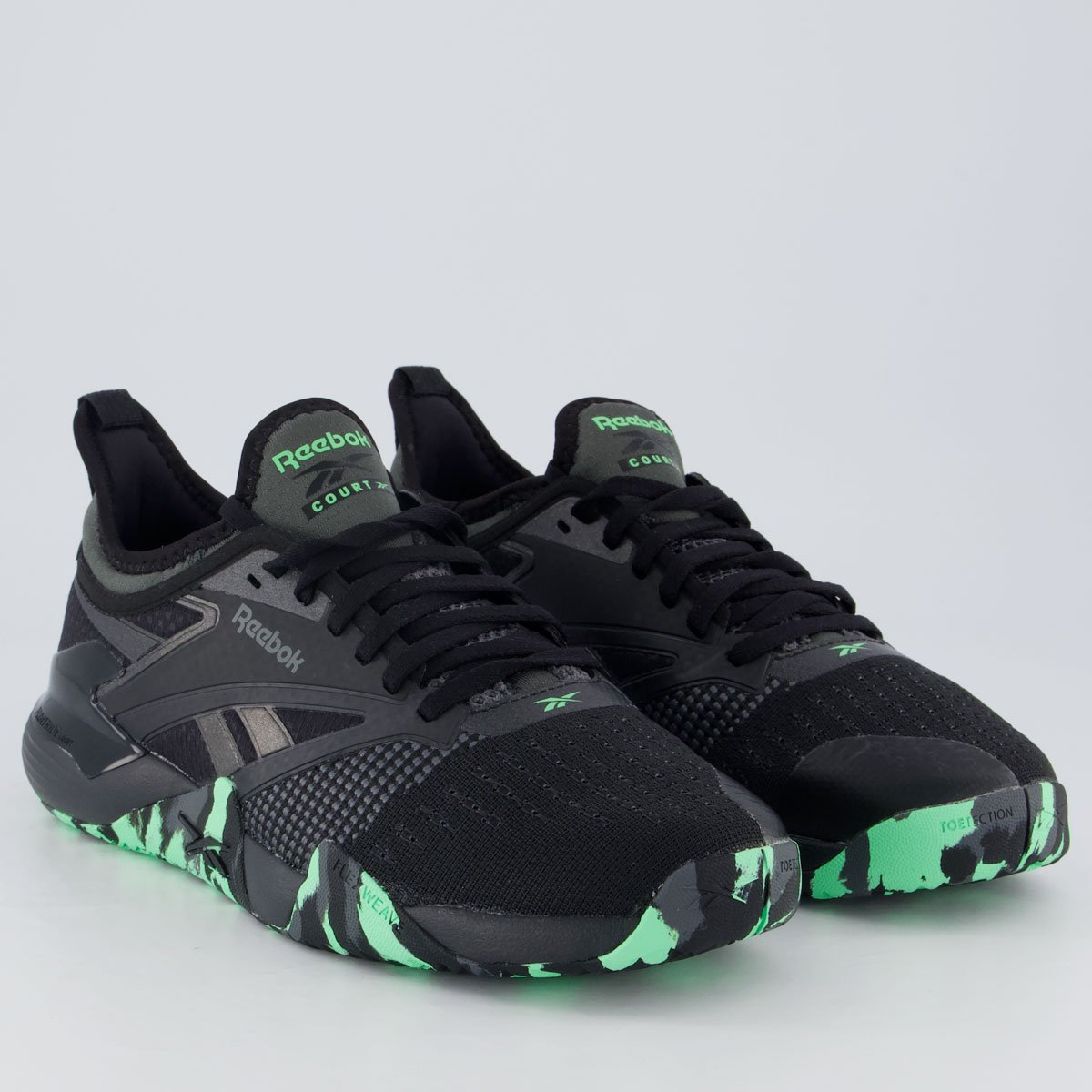 Tênis Reebok Nano Court Preto e Verde Preto/Verde 2