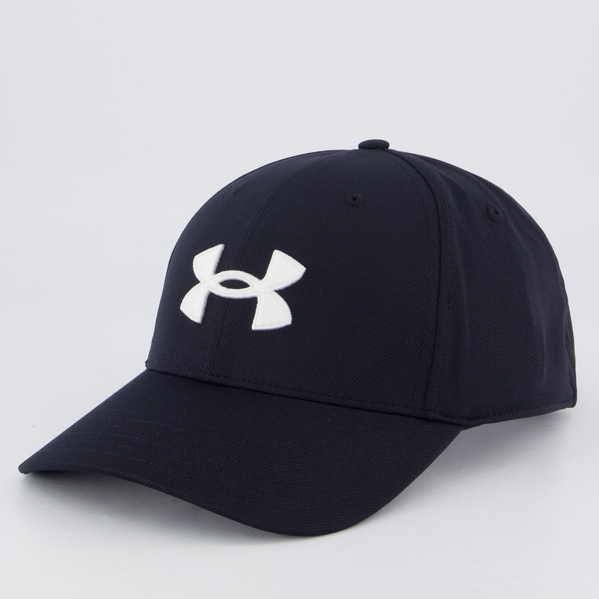 Boné Under Armour Blitzing Adj Preto e Branco