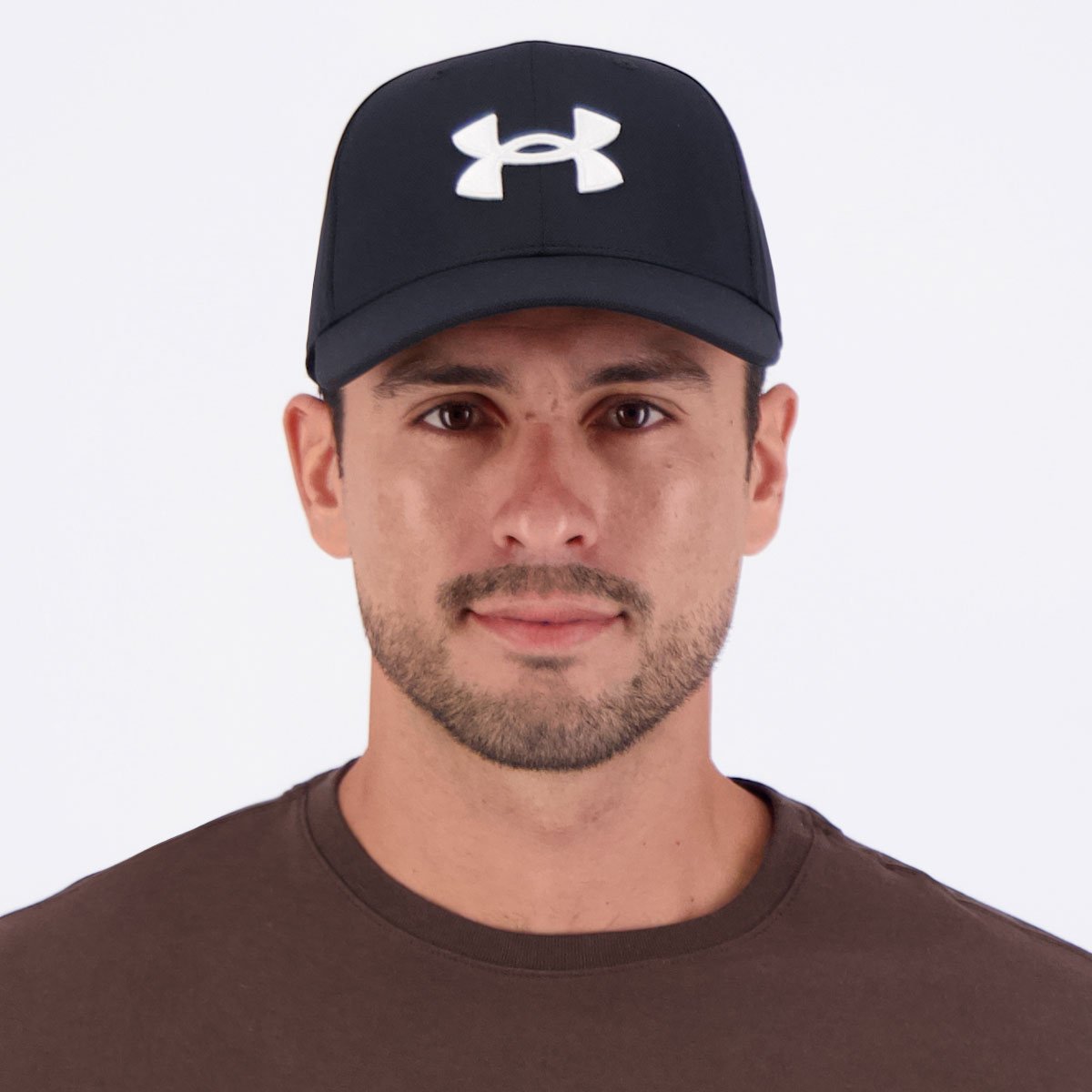 Boné Under Armour Blitzing Adj Preto e Branco Preto 5