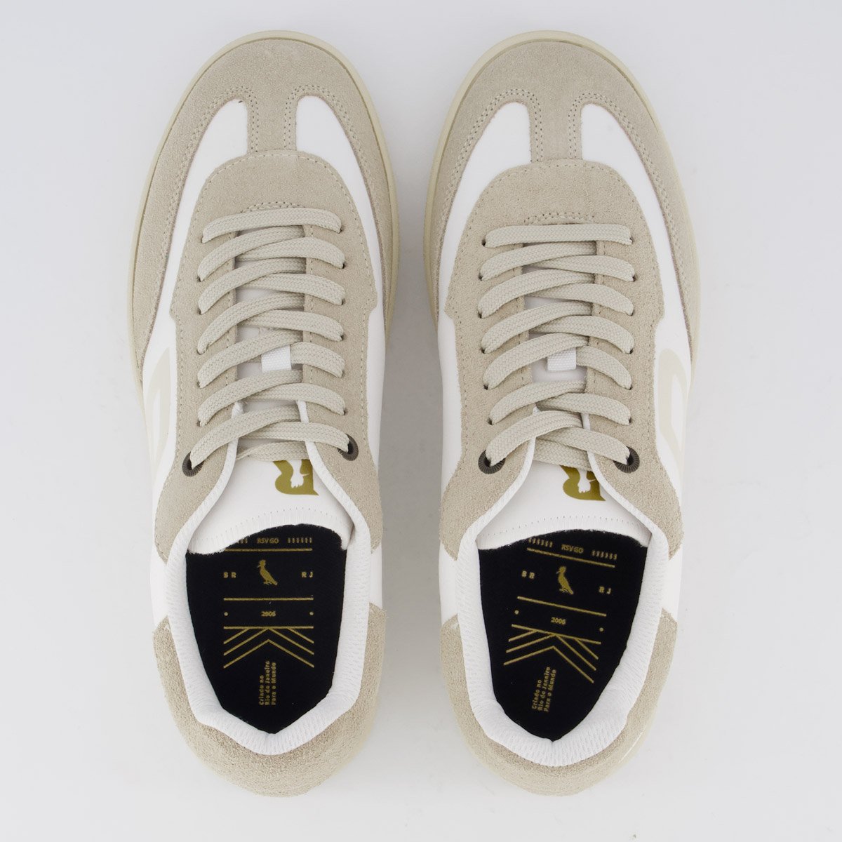 Tênis Reserva R Vintage Branco e Bege Branco/Bege 4