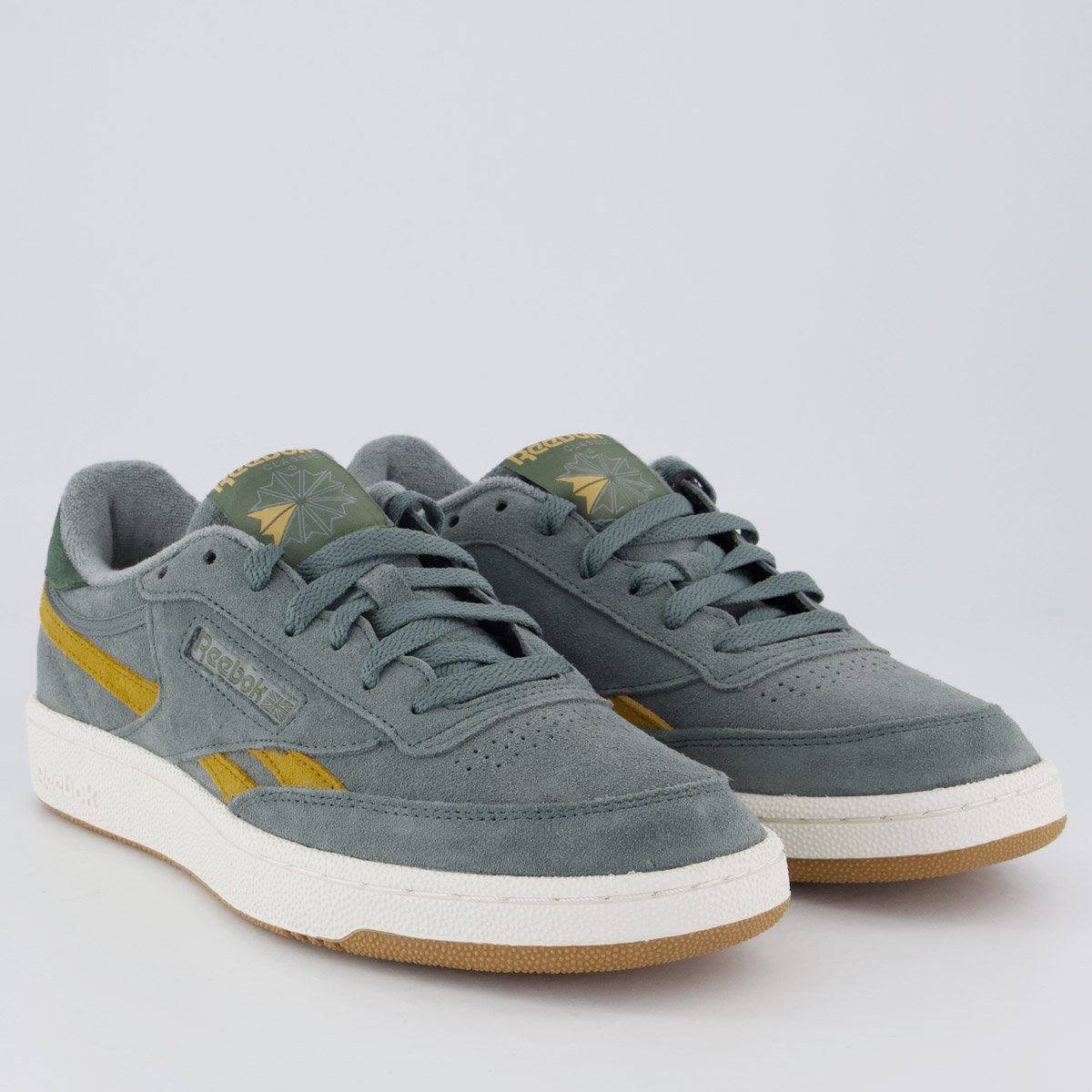 Tênis Reebok Club C Revenge Cinza e Amarelo Cinza/Amarelo 2