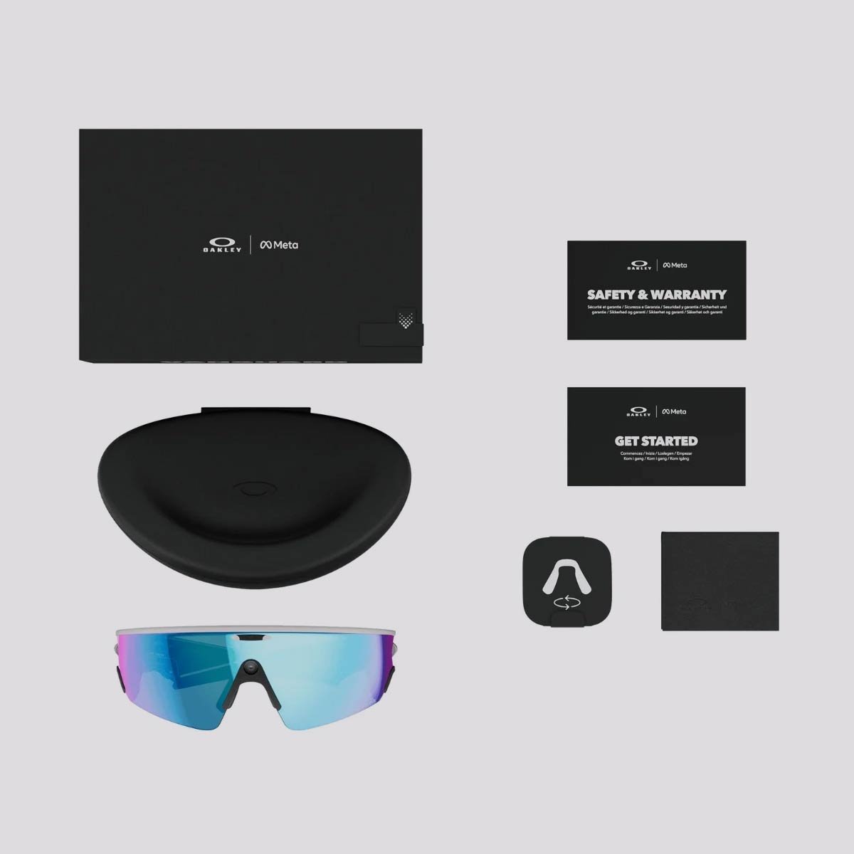 Óculos de Sol Oakley Meta Vanguard Prizm Sapphire Branco 6