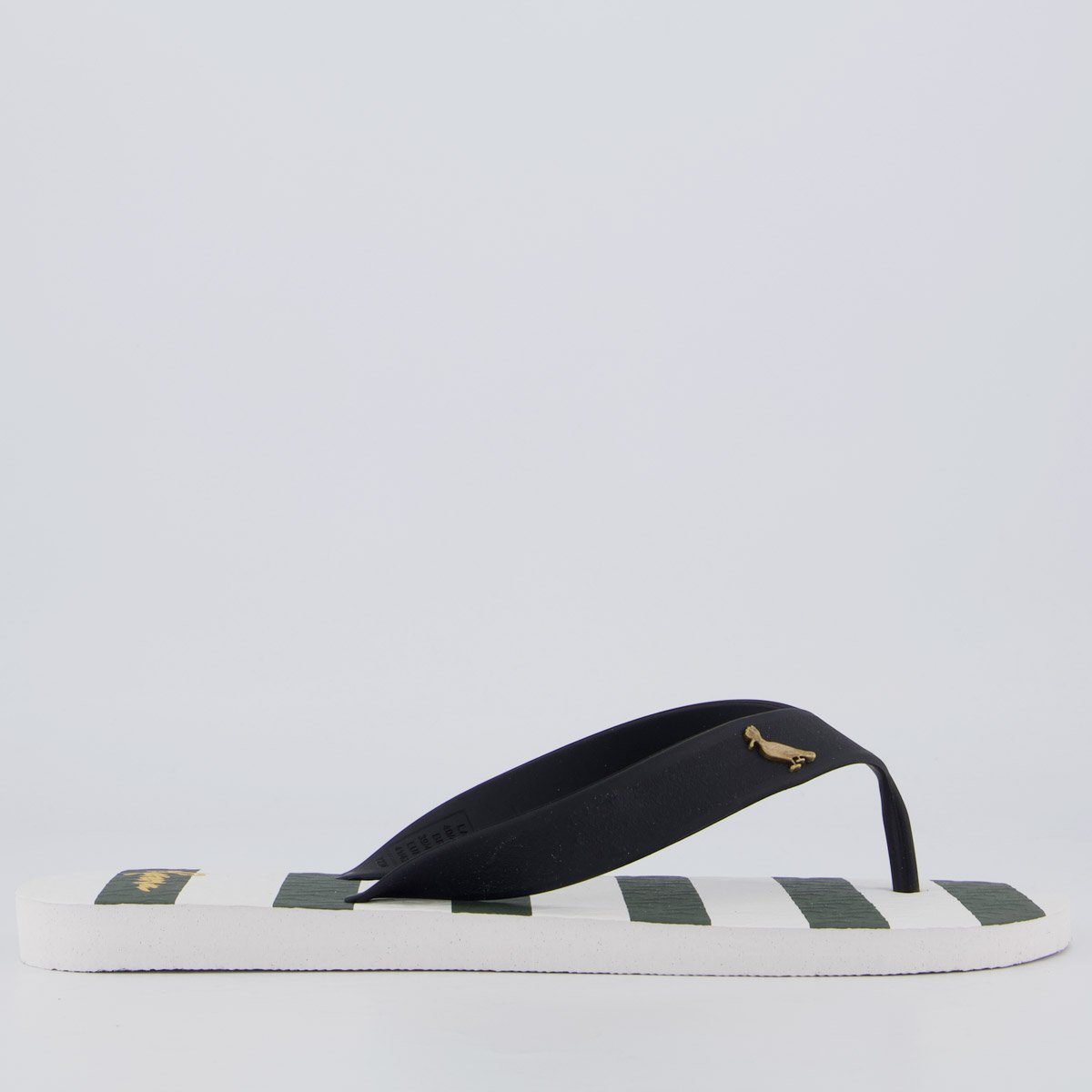 Chinelo Reserva Summer Stripes Verde e Branco Verde 2