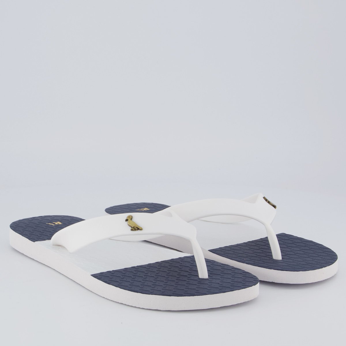 Chinelo Reserva Listras On The Go Branco Branco 3