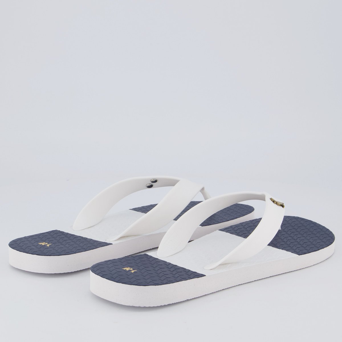 Chinelo Reserva Listras On The Go Branco Branco 4