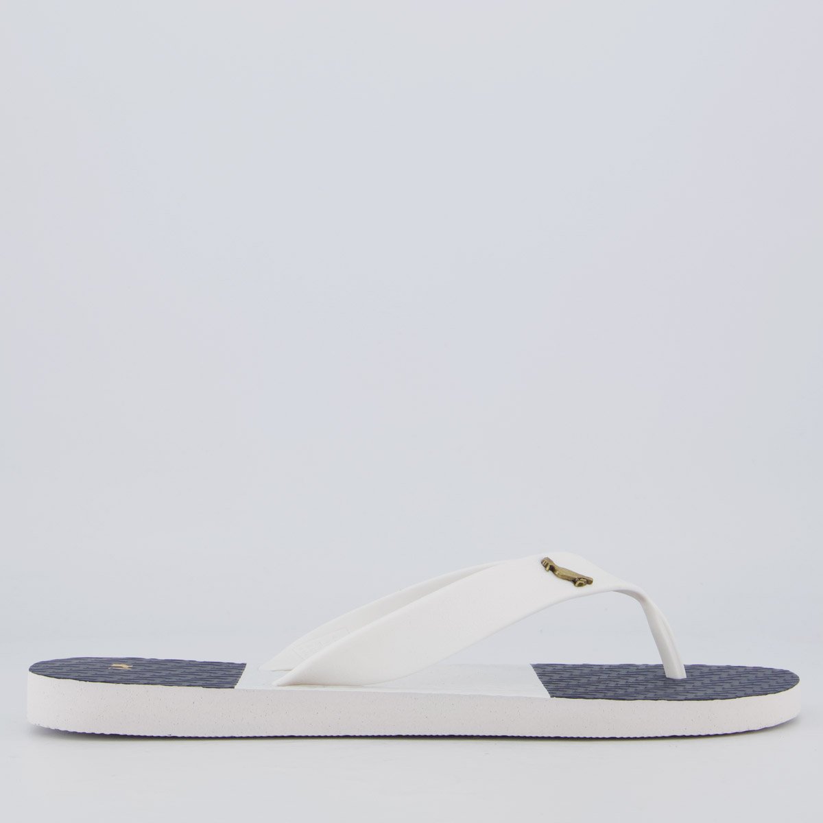 Chinelo Reserva Listras On The Go Branco Branco 2