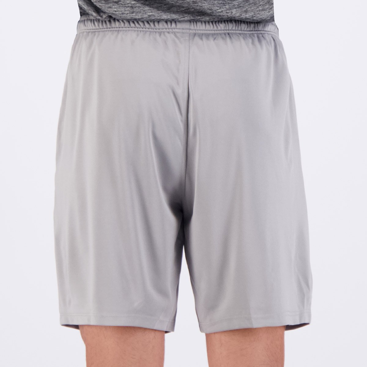 Bermuda Topper Malha Stamp Logo Cinza Cinza 4