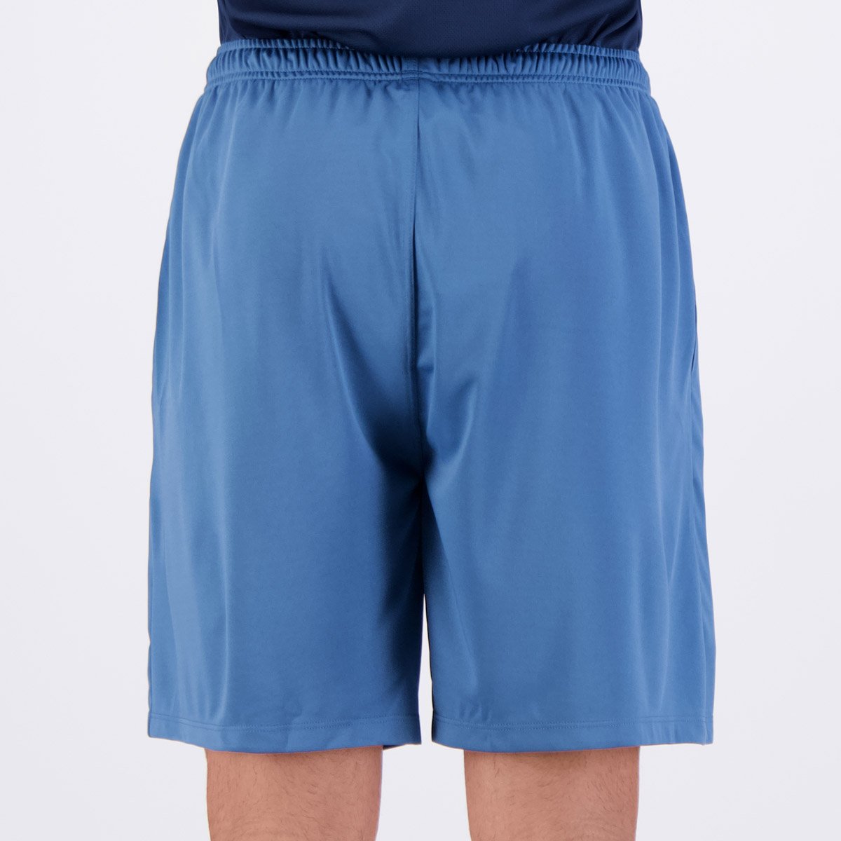 Bermuda Topper Malha Stamp Logo Azul Azul 4