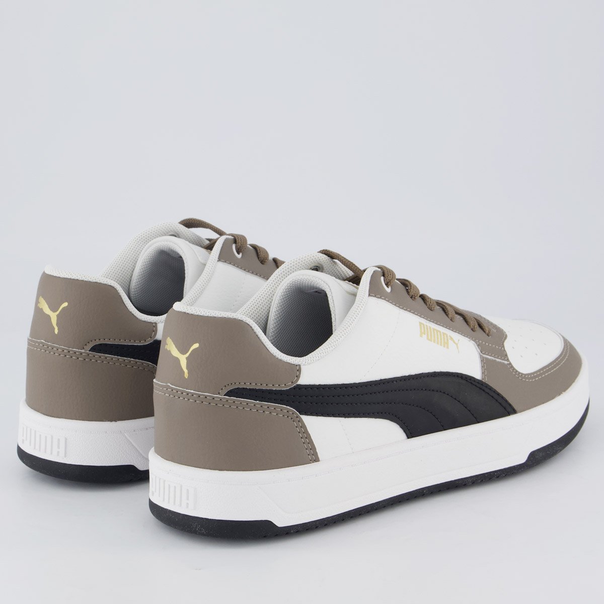 Tênis Puma Caven 2.0 BDP Branco e Marrom Marrom/Branco 3