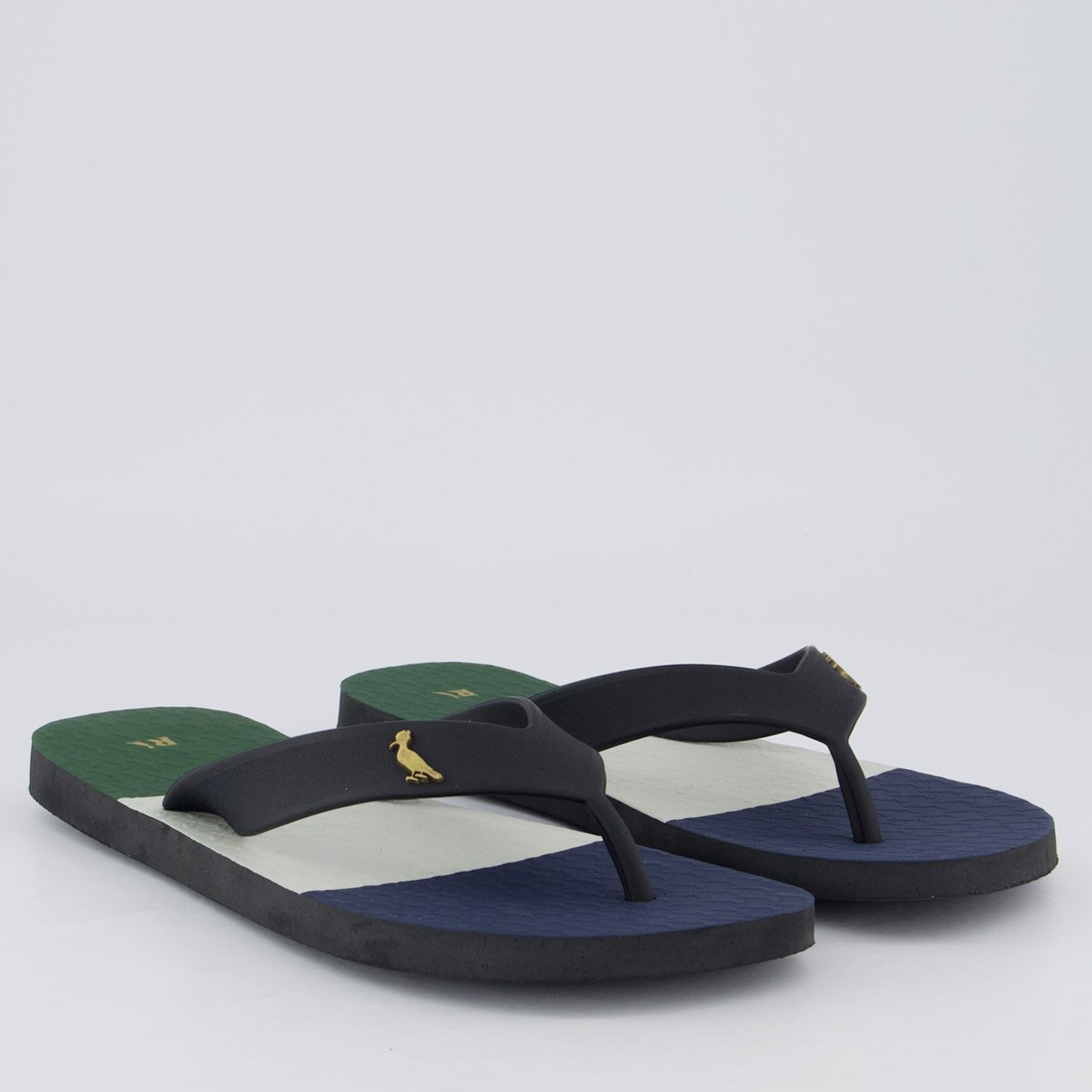 Chinelo Reserva Listras On the Go Preto Preto 3