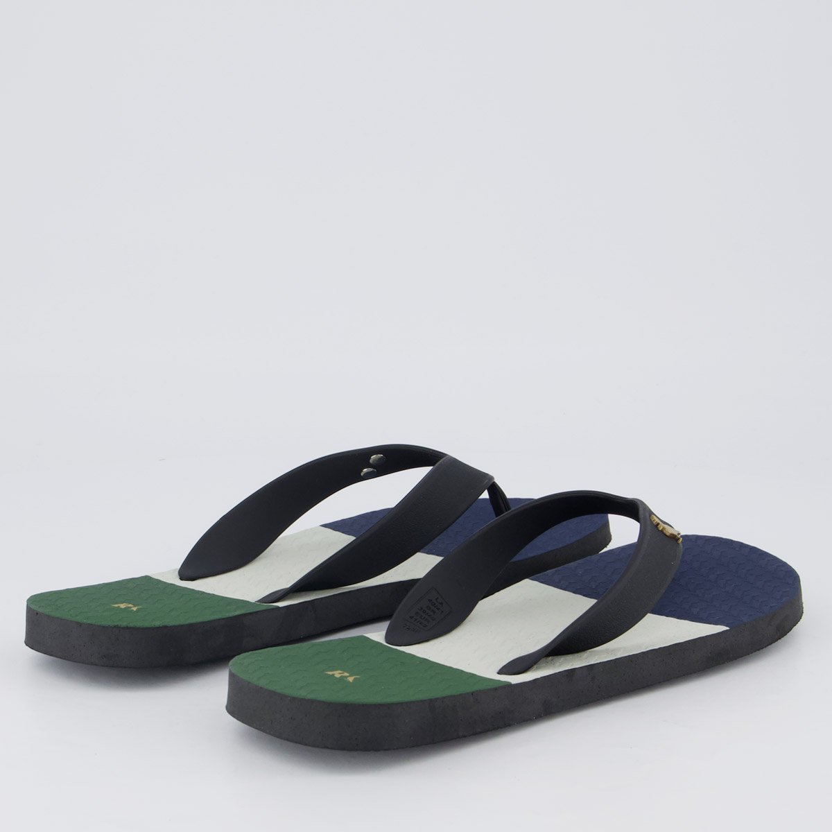 Chinelo Reserva Listras On the Go Preto Preto 4