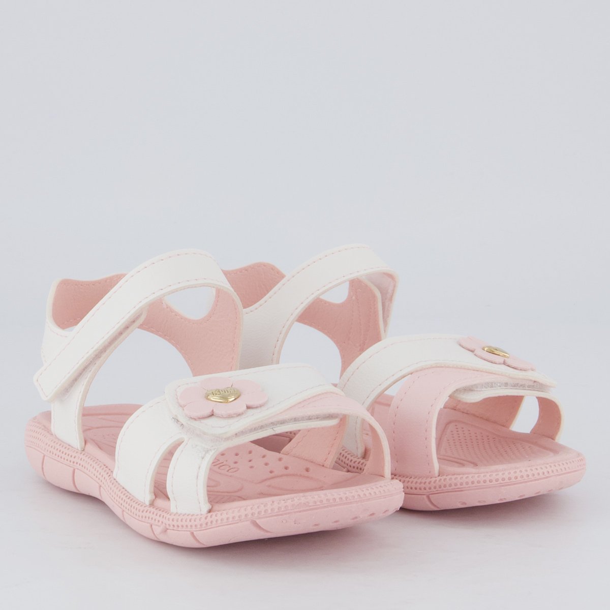 Papete Klin Tic Tac Casual Infantil Branca e Rosa Branco 2