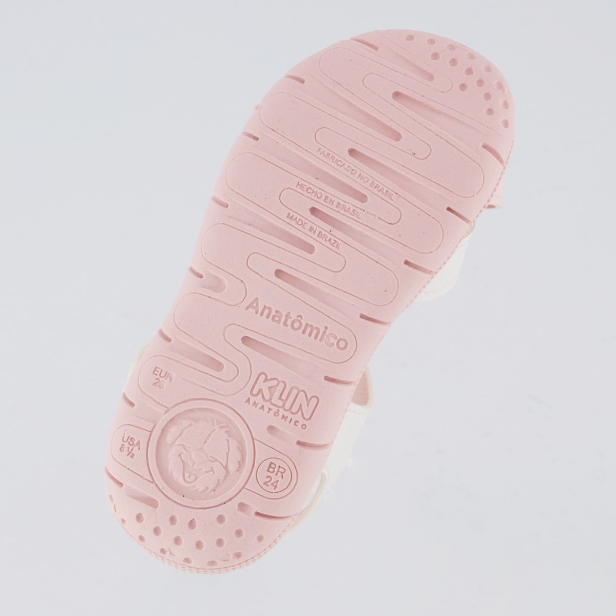 Papete Klin Tic Tac Casual Infantil Branca e Rosa Branco 5