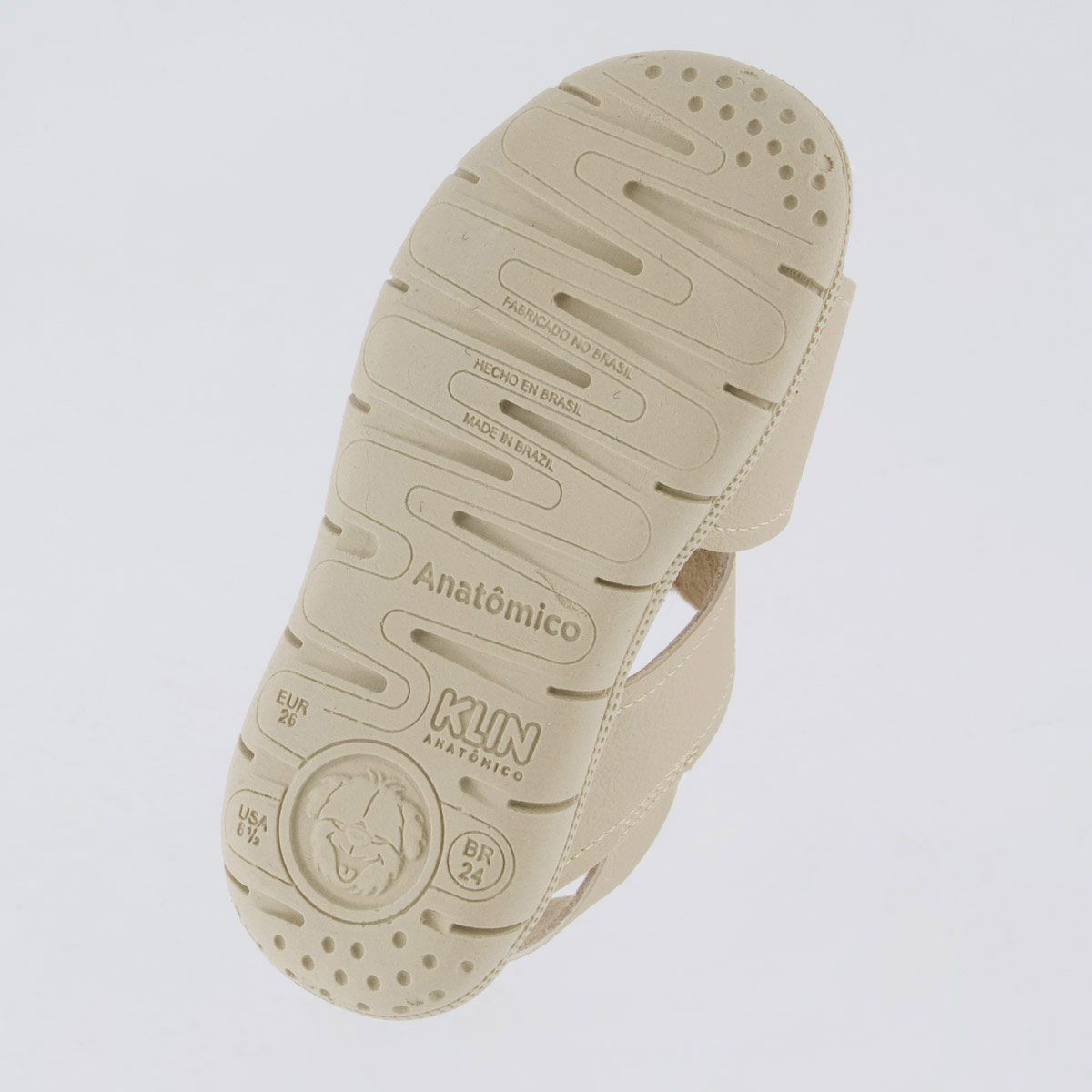 Papete Klin Tic Tac Casual Infantil Bege e Marrom Bege 5