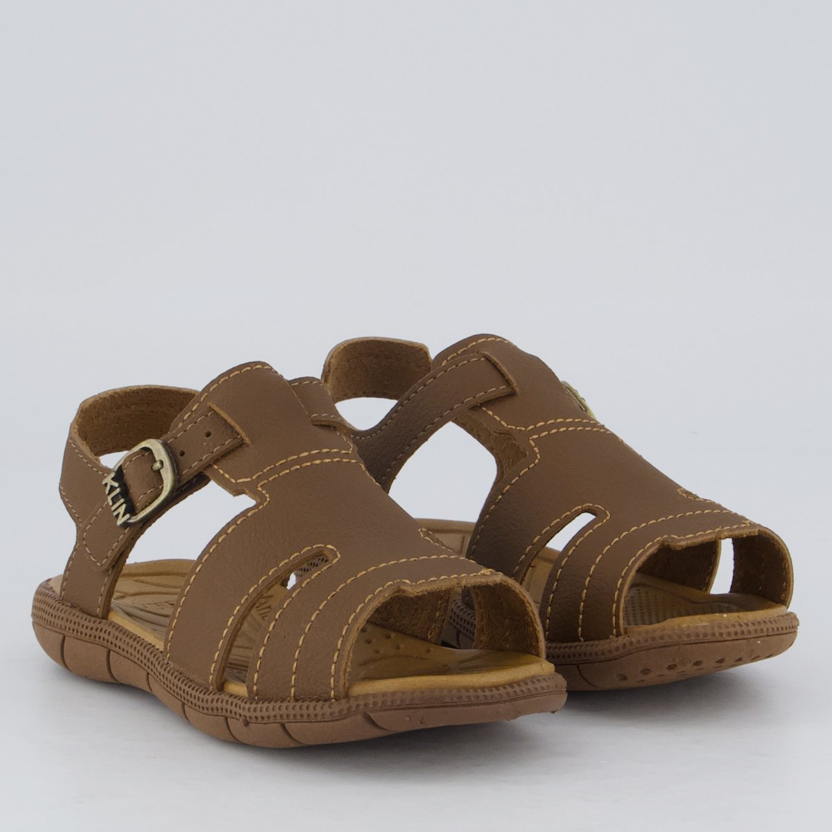 Sandália Klin Tic Tac Casual Marrom Infantil Marrom 2