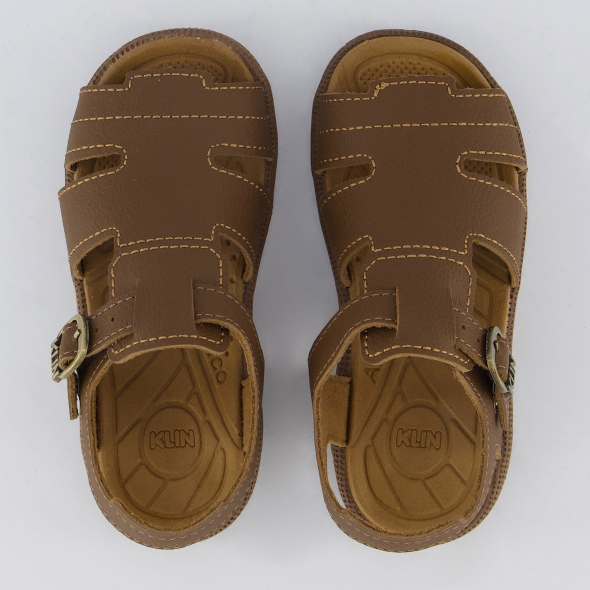 Sandália Klin Tic Tac Casual Marrom Infantil Marrom 4