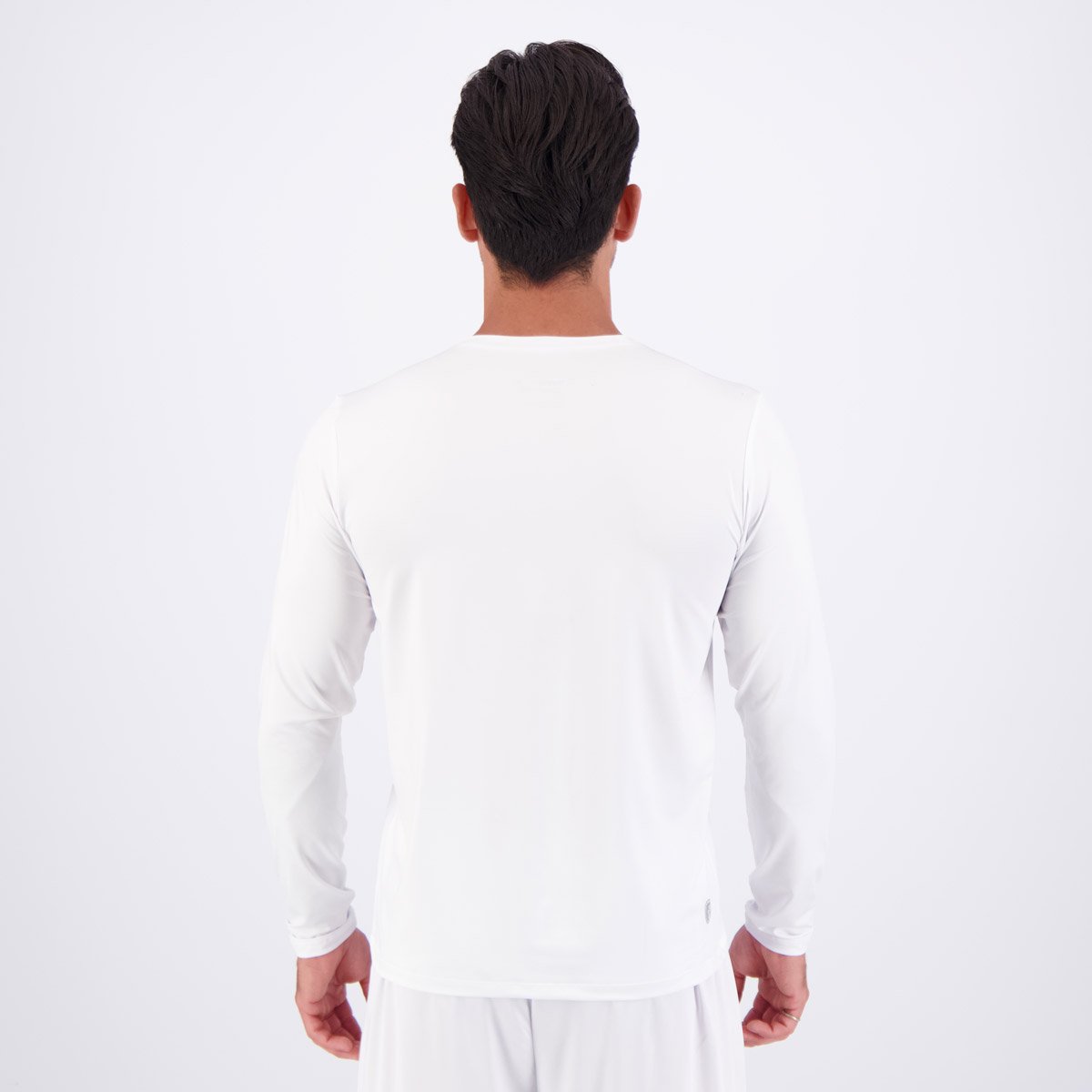 Camiseta Topper Regular Fit UV50 Manga Longa Branca Branco 4