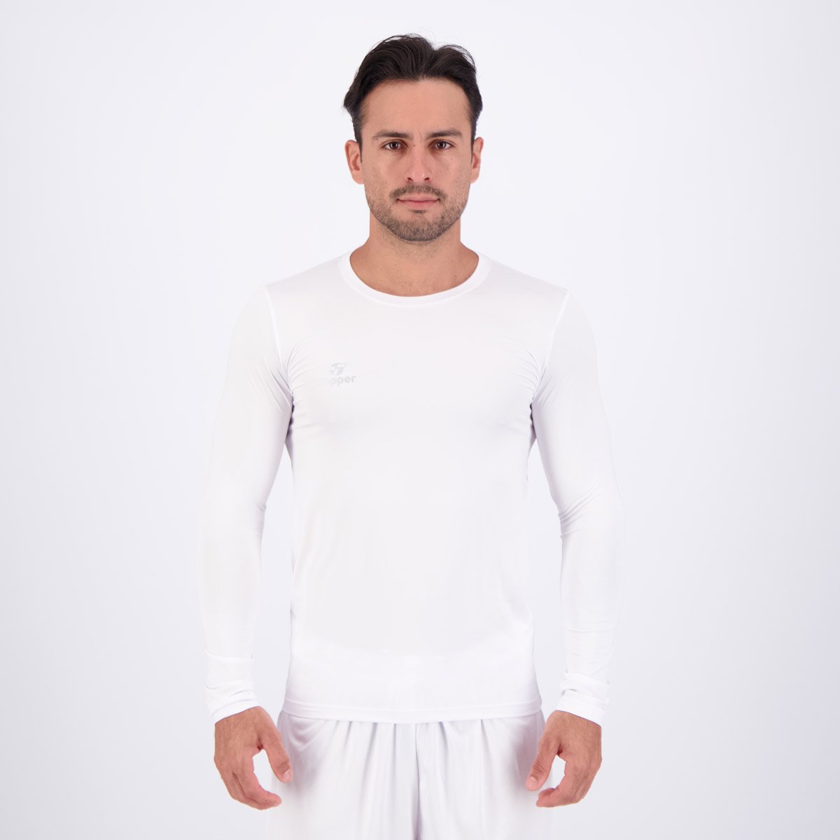 Camisa Térmica Topper Classic New Manga Longa Branca