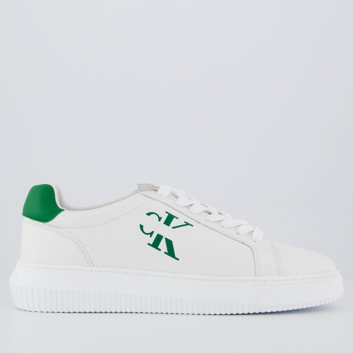 Tênis Calvin Klein Chunky Print Branco e Verde