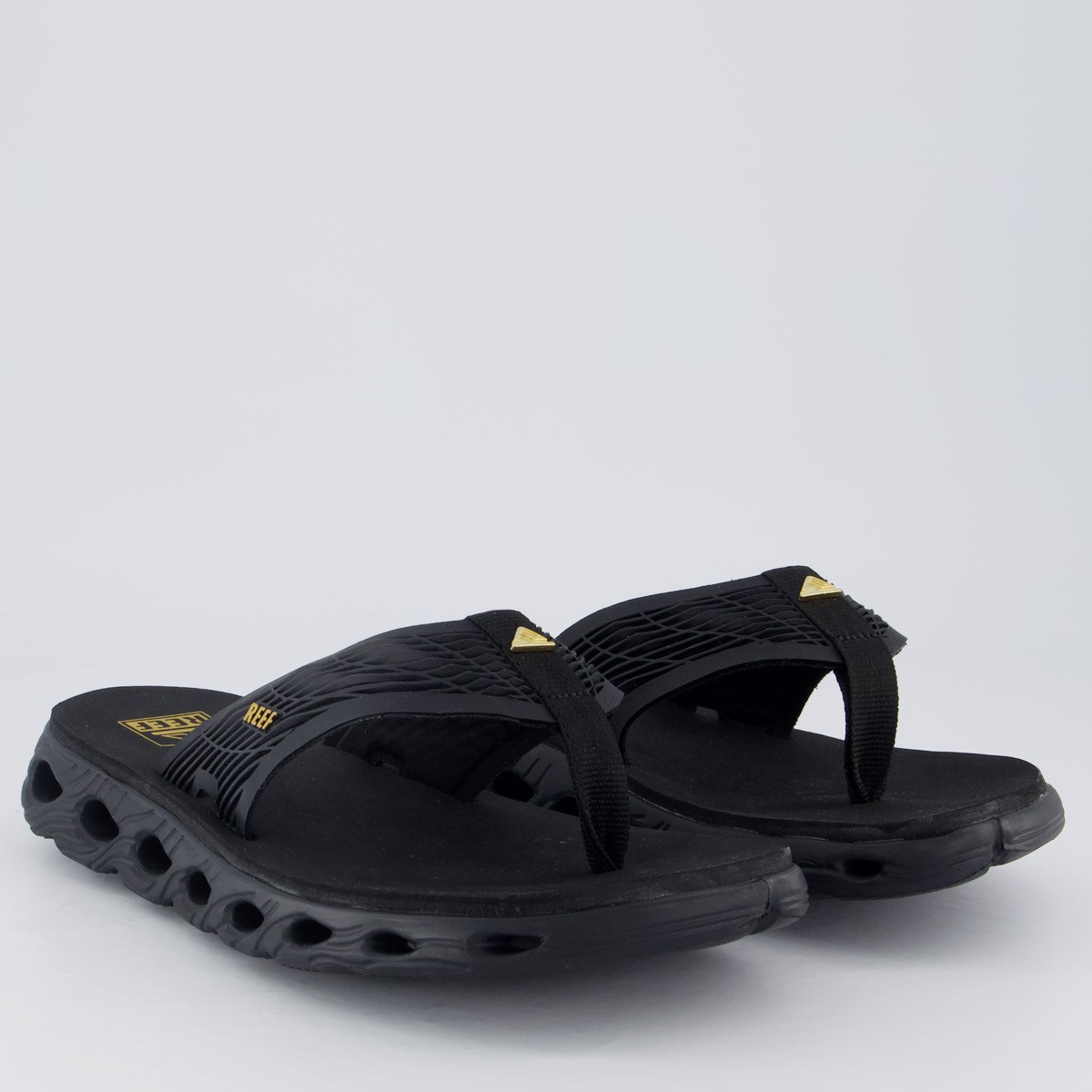 Chinelo Reef Vision Preto Preto 3