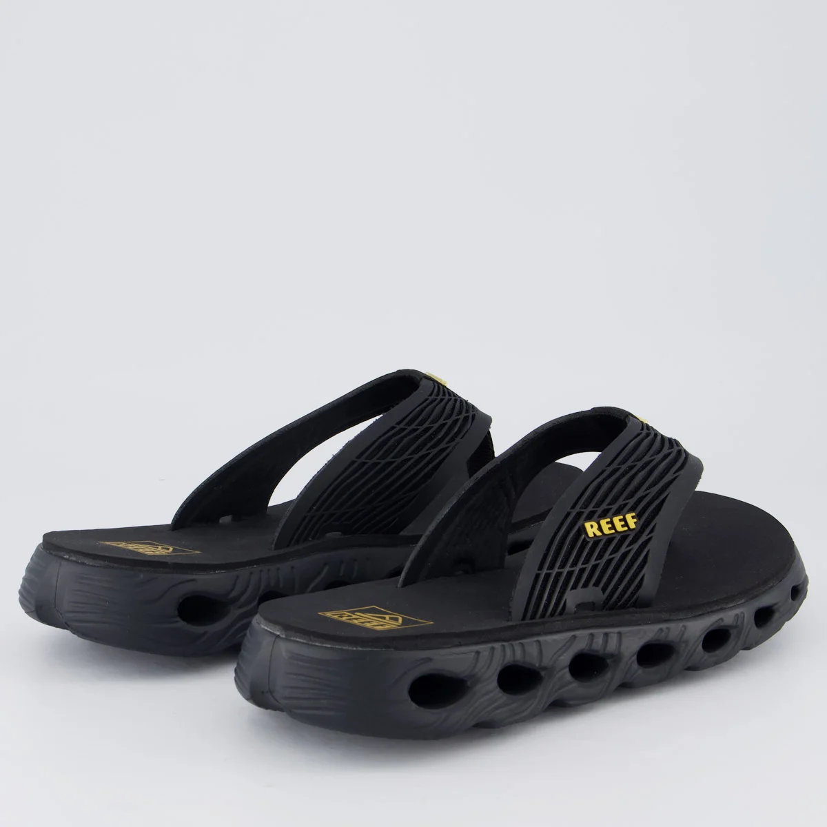 Chinelo Reef Vision Preto Preto 4