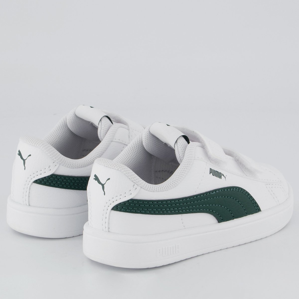 Tênis Puma Rickie Classic V Infantil Branco e Verde Branco 3