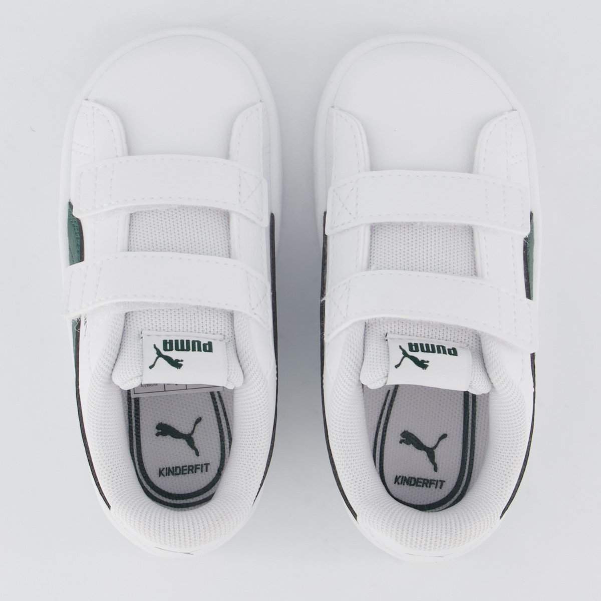 Tênis Puma Rickie Classic V Infantil Branco e Verde Branco 4