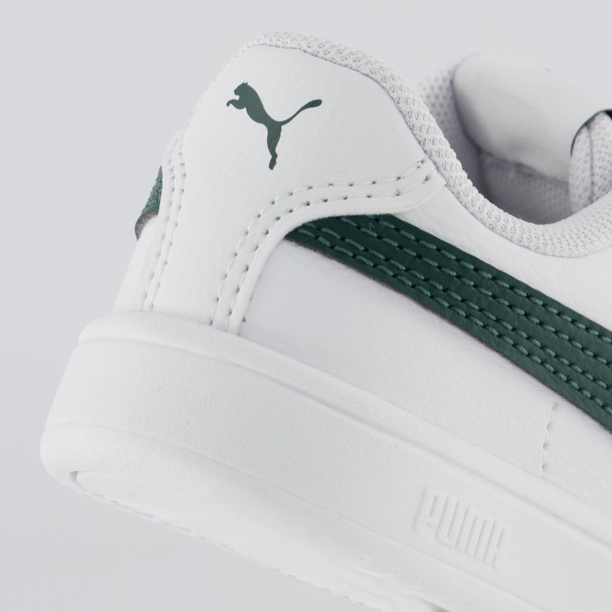 Tênis Puma Rickie Classic V Infantil Branco e Verde Branco 6