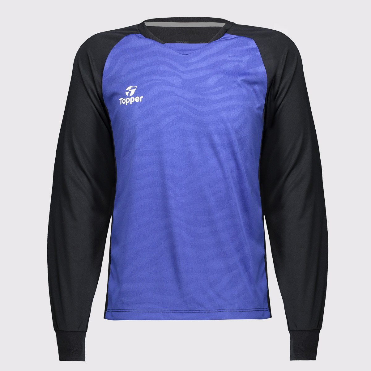 Camisa Topper Goleiro Ethnic Manga Longa Juvenil Azul