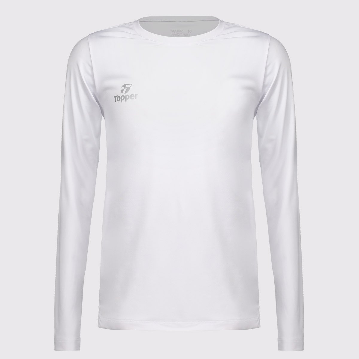 Camisa Térmica Topper Classic Manga Longa Juvenil Branca