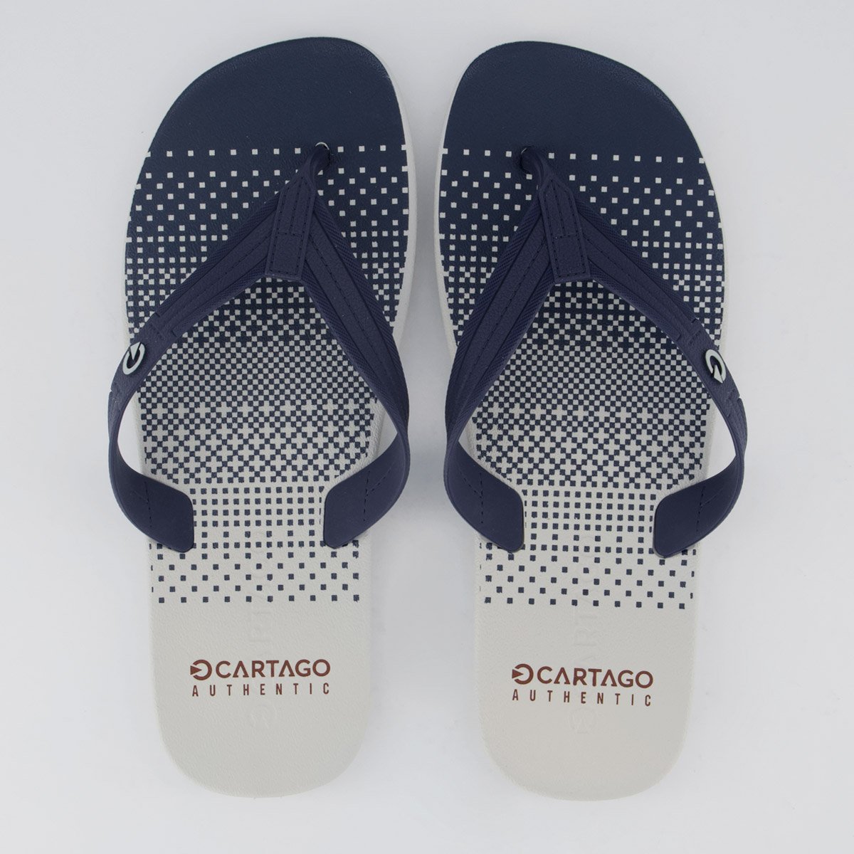 Chinelo Cartago Atlanta II Cinza e Azul