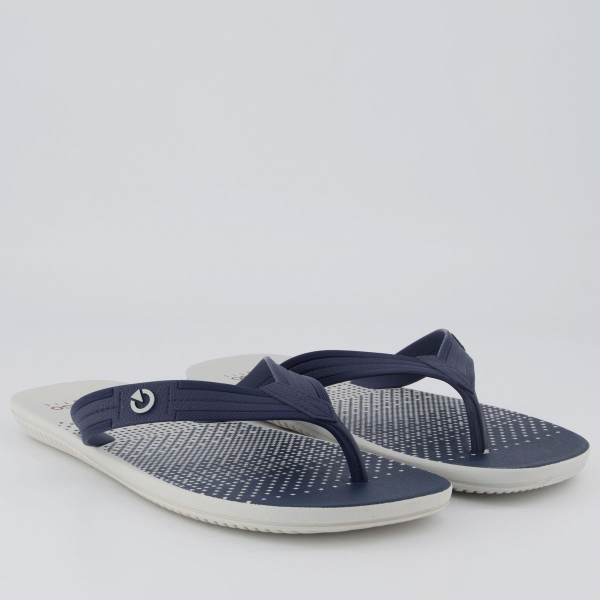Chinelo Cartago Atlanta II Cinza e Azul Azul Marinho 3