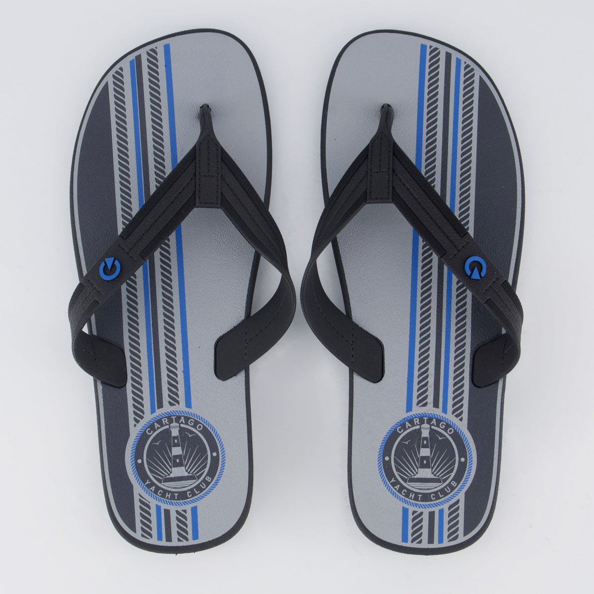 Chinelo Cartago Atlanta II Preto e Azul